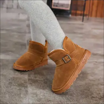 

Kids Shoes Boys Leather Snow Boots for Toddlers Boots With Fur Warm Children Footwear Girls Snow Boots 13