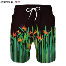 Летние мужские пляжные шорты для плавания, спортивные штаны, цветочные 3D принты, мужские шорты для отдыха, путешествий, серфинга, мужские спортивные плавки для серфинга