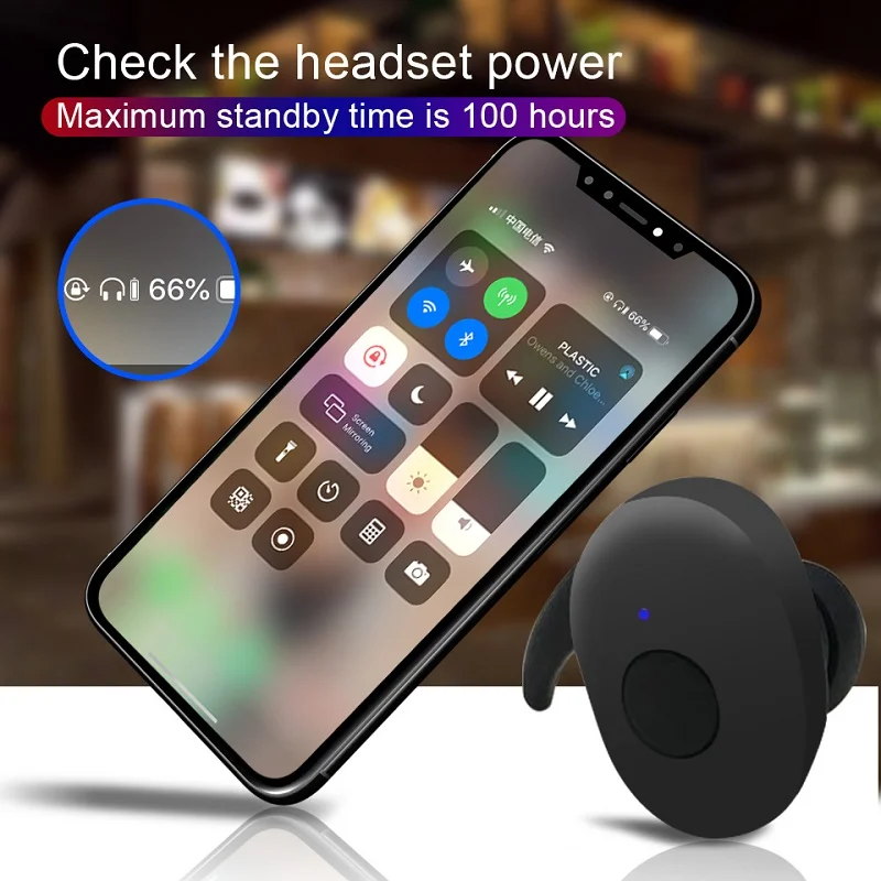 TWS Wireless Bluetooth Earphone Wireless Headphones Headset Stereo Sports Earbuds with Mic for iPhone Andorid gaming headset