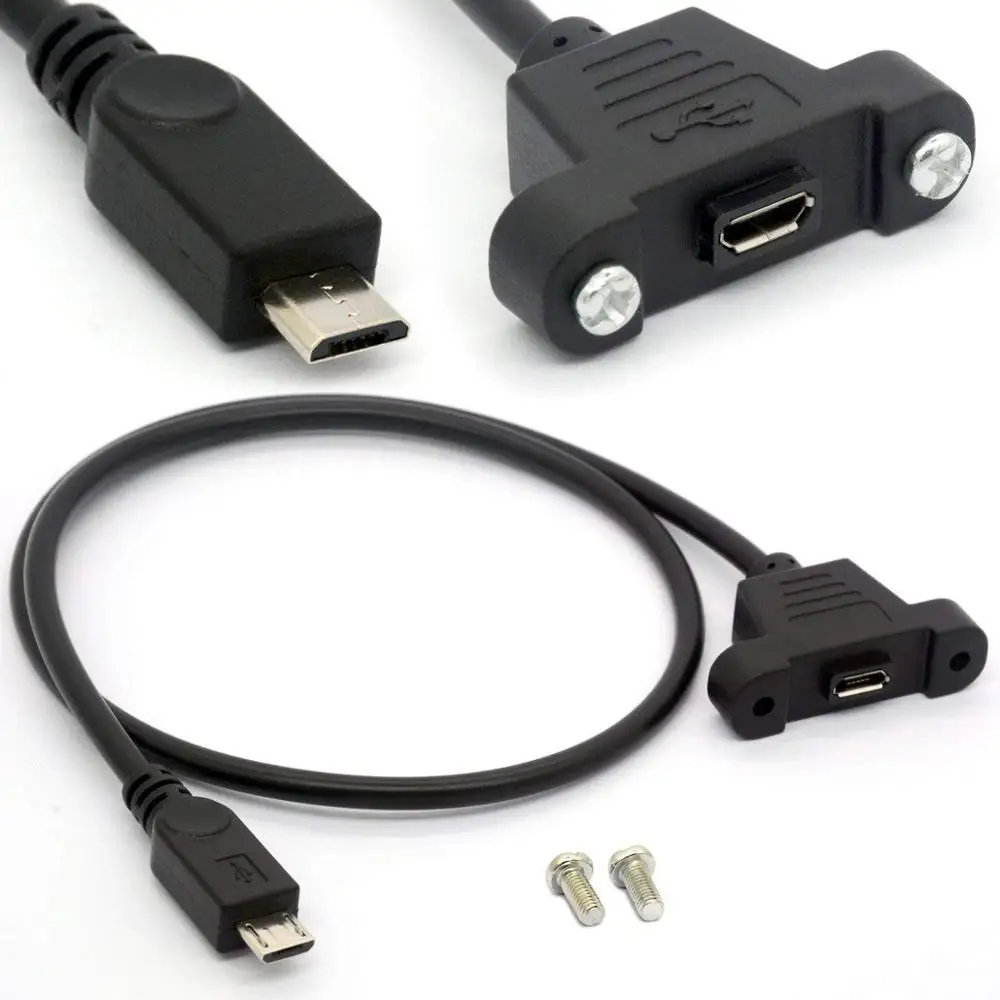 Панельный Удлинительный кабель micro usb со штекером на гнездо|Компьютерные кабели и