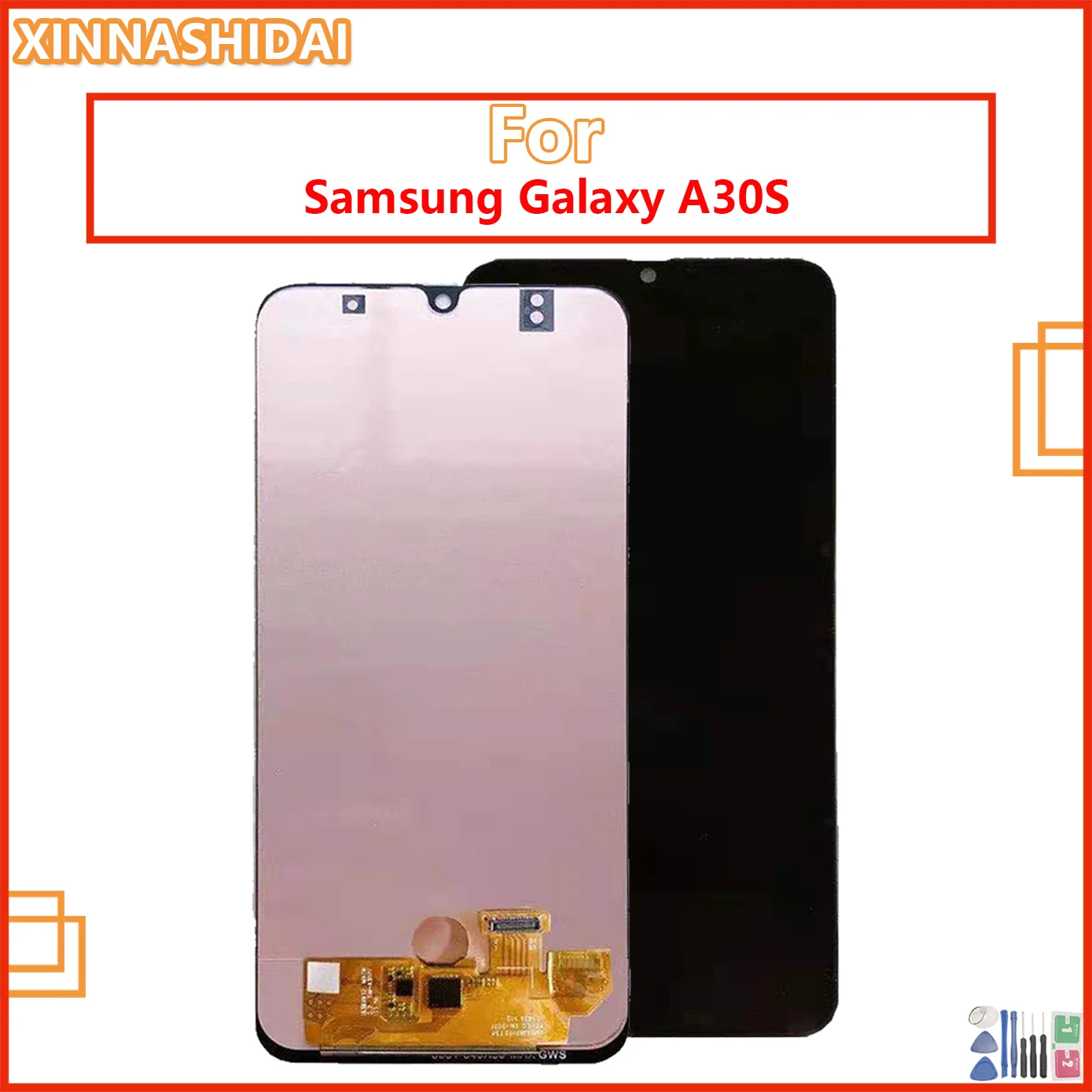 Дисплей TFT для Samsung Galaxy A30S черный с рамкой/без рамки | Мобильные телефоны и
