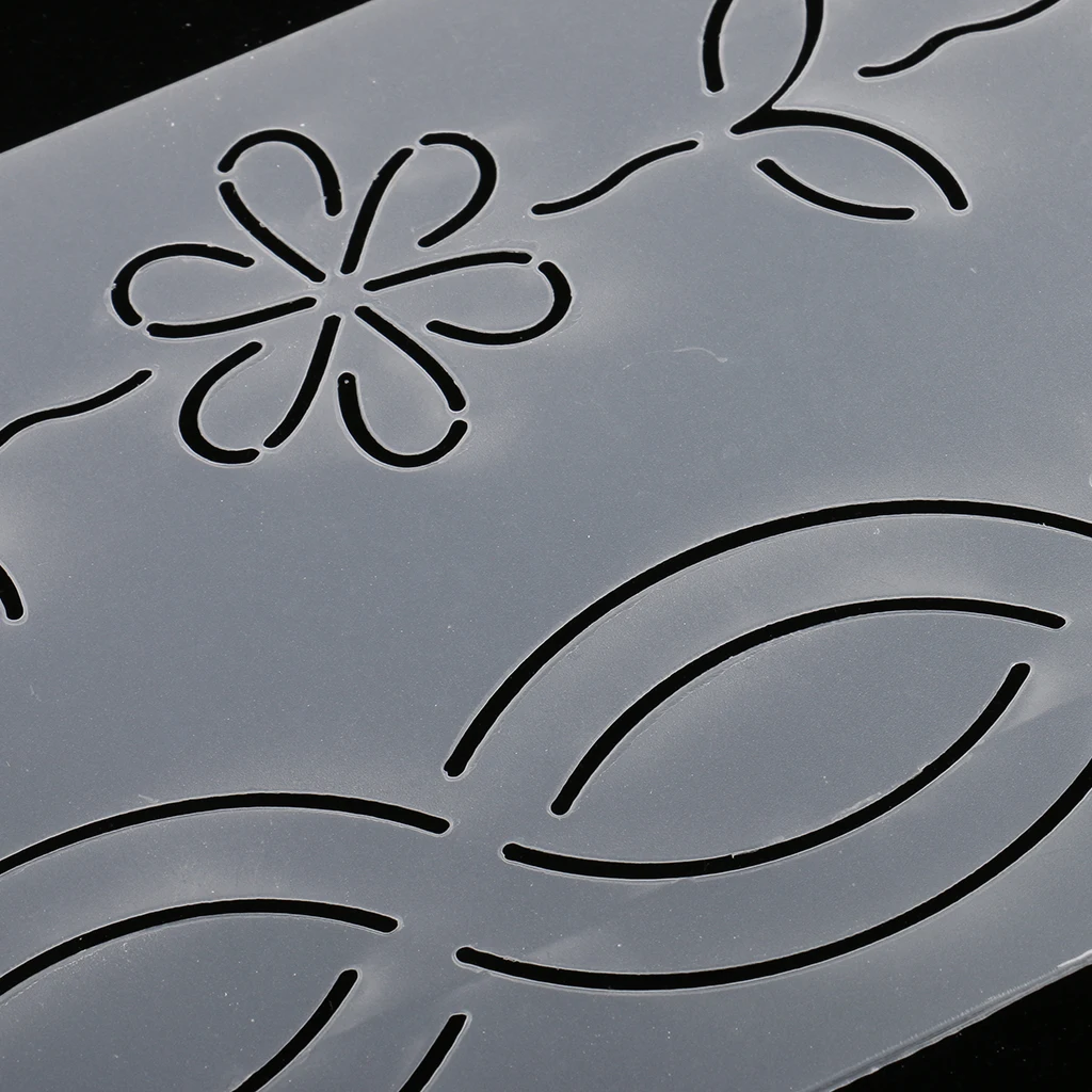 Semi-Transparent Acrylic Quilt Template Patchwork Embroidery Stencils, 1 Piece