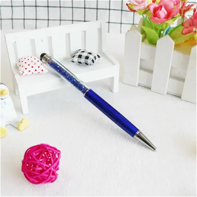 Простые многофункциональные шариковые ручки 1 шт., канцелярские шариковые ручки, стилус, сенсорная ручка, маслянистый черный цвет - Color: h