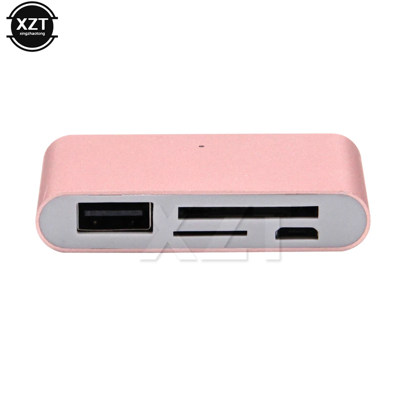 Usb type C концентратор OTG с USB 2,0 TF SD кардридер USB Многофункциональный переходник для huawei samsung MacBook Air Аксессуары для ноутбуков