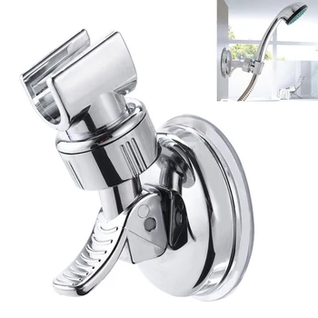 

Bathroom Suction Cup Shower Head Holder Base Wall Mounted Adjustable Bracket ABS Plastic Bathroom Accessories