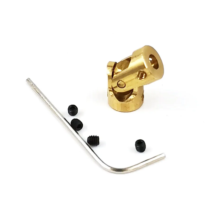 Brass Universal Joint 3-3 Mm Micro Copper Cardan Shaft Coupling Toy Model Parts Accessory