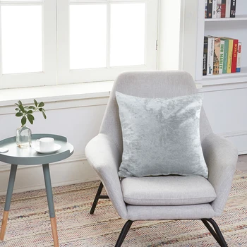 

Velvet Cushion Cover Crushed Pillow Cover Grey Decorative Pillows Luxury Nordic Home Decor