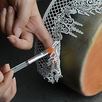 

Crown Shape Silicone Fondant Lace Mould Embosser Mat Cake Mold Decorating C44