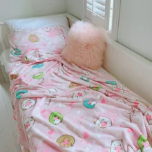 Sumikkogurashi плюшевое одеяло Фланелевое мягкое постельное белье с милым животным, сохраняющее тепло зимой, товары для дома, рождественские подарки, как для девочек