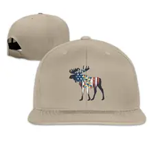 Бейсбольная кепка сердце с американским флагом Аутистическое понимание лося Регулируемая на заказ плоская остроконечная шляпа унисекс