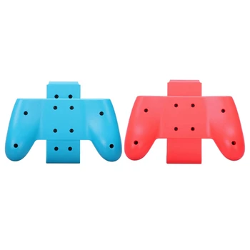 

2Pcs Hand Grip Stand Holder for Nintend Switch Controller Gamepad - Red & Blue