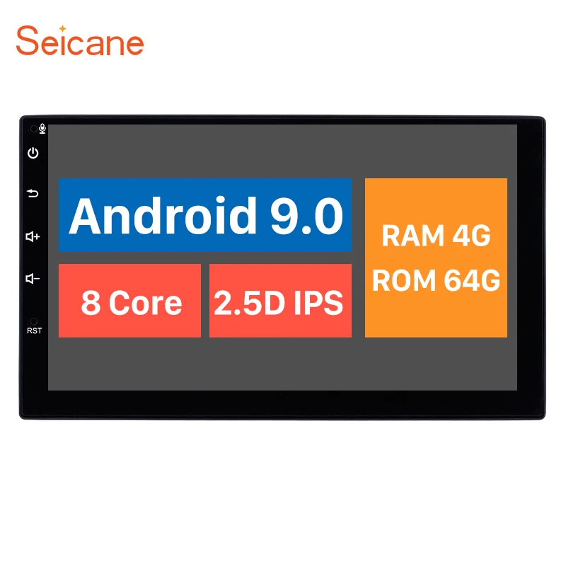  Seicane Android 9.0 2 Din Universal GPS Navigation 4G 64G Car Radio Player for NISSAN TOYOTA Daihat