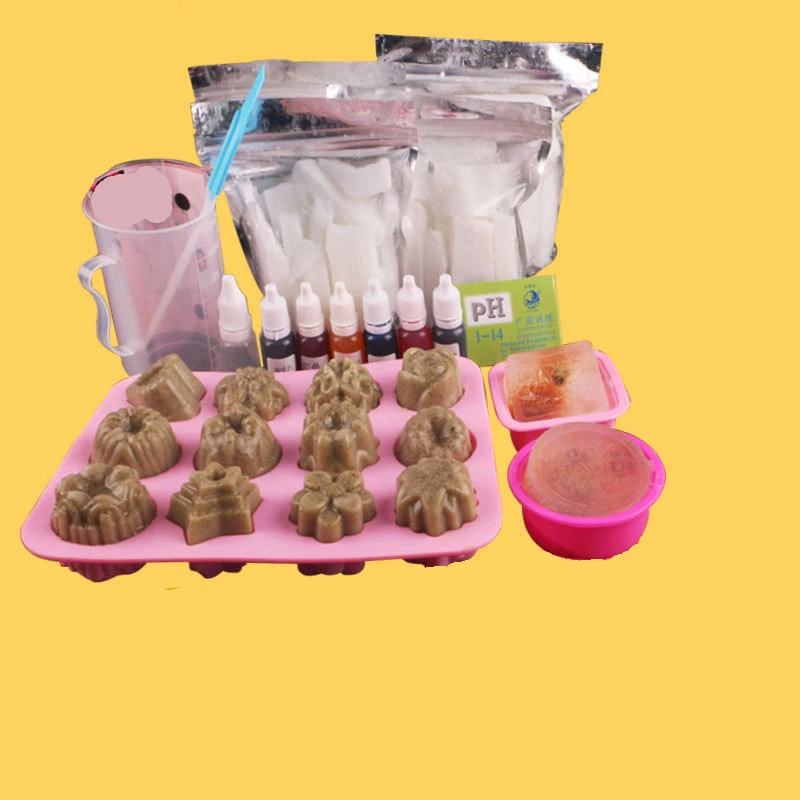 Plant DIY Material Package Transparent Milky White Sets Soap Mold Soap Making Must Have Base Christmas Wedding Gift LA437