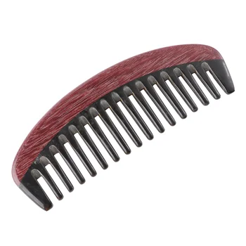 

1pc Ox Horn Comb Natural Fine Wood Anti-Static Handmade Hair Comb for Salon Travel Indoor
