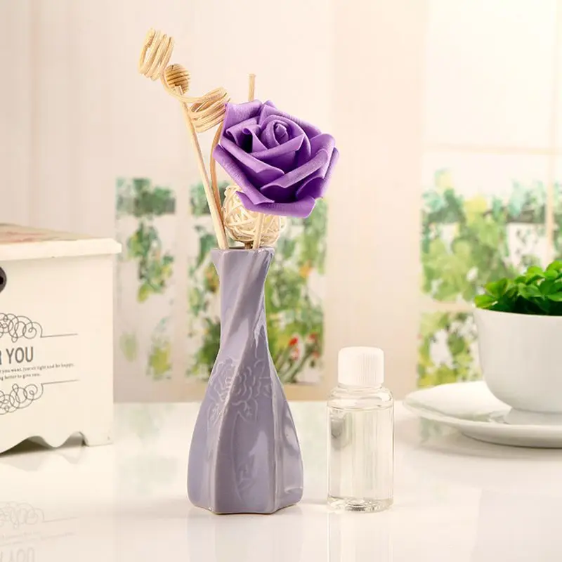 6 цветов беспламенный ароматерапия эфирное масло длительный аромат запах воздуха свежий аромат - Цвет: Lavender