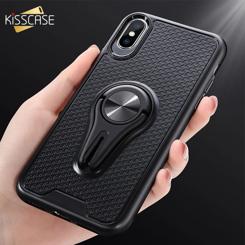 

KISSCASE Armor Phone Case For Redmi Note7 Note7 PRO 5Plus Note5 Pro 6A Car Outlet Bracket Case For Xiaomi 9t 9t pro Back Covers