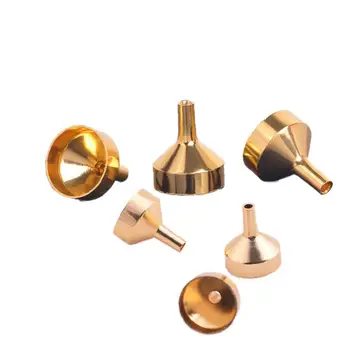 

6Pcs Small Metal Funnels for Filling Small Mini Bottles or Containers Household Items Metal Pipette