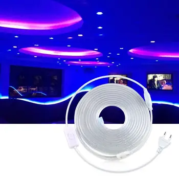 

220V LED Under Cabinet light 60leds/m IP67 waterproof High Safe with Switch EU Plug for Kitchen, Living Room,Party decoration