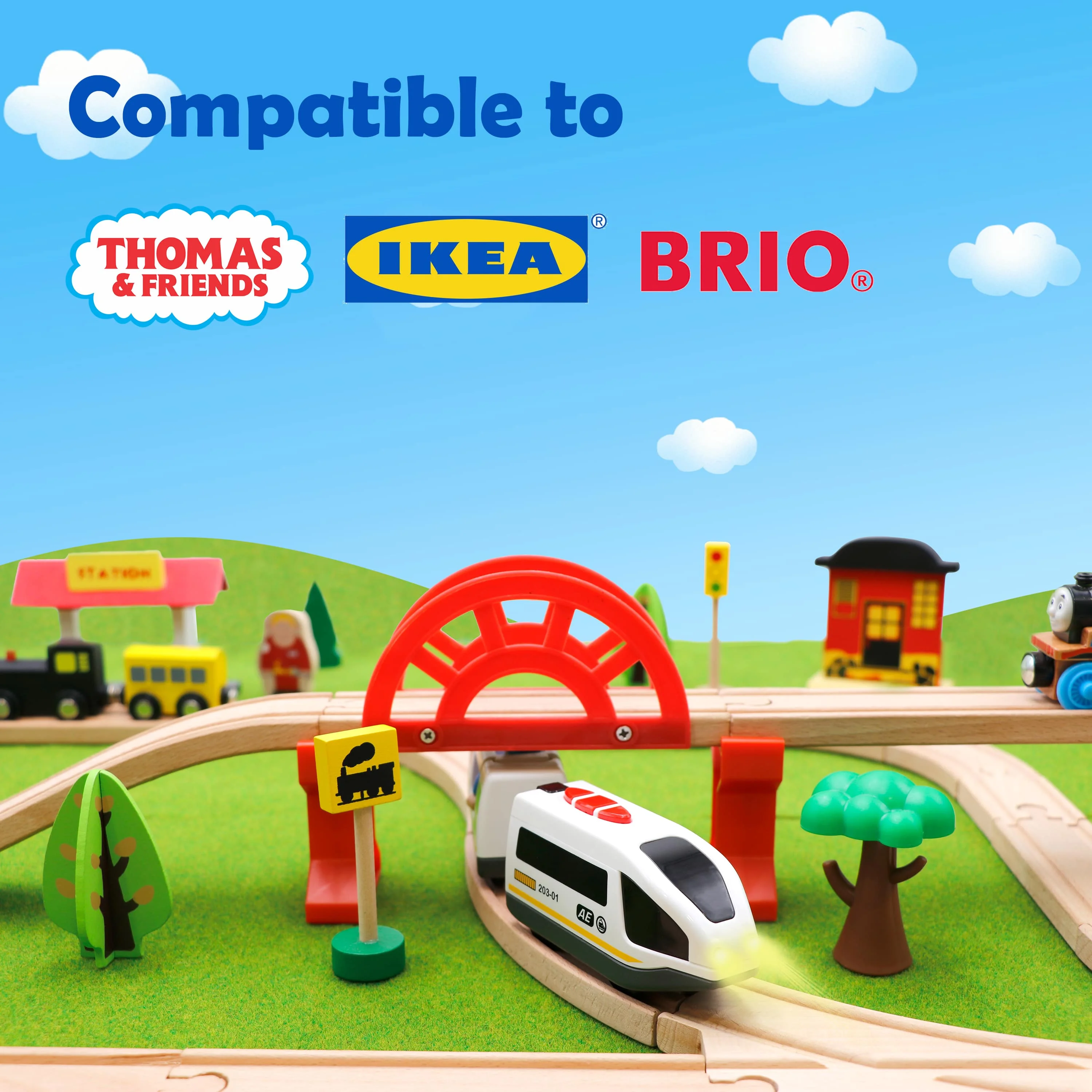 battery operated train for ikea track