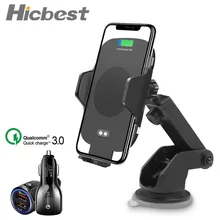 10 W Veloce di Ricarica Qi caricatore wireless auto Serraggio Sensore A Infrarossi Supporto Del Telefono caricatore induzione Per il iphone X XS XR Max 8 Samsung S8 S9 S10 Plus Note Xiaomi mix 2s Mix3 Mi9 huawei mate 2(China)