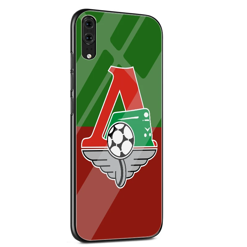 Стеклянный Чехол для мобильного телефона huawei P30 P20 P Smart P10 Y6 7A Y9 Honor 8X9 10 mate 20 Pro Lite, милый москвийский локомотив