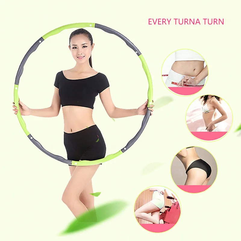 Fitness Hoop Detachable Waist Slimming Female Sport Hoop Weight Loss Circle Yoga Gym Equipment Home Exercise Bodybuilding