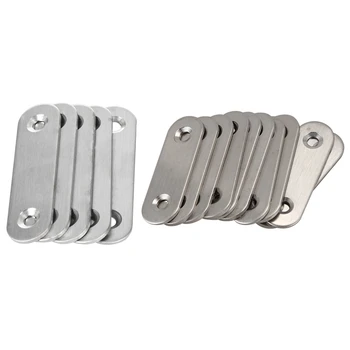 

15pcs Straight Repair Joining Mending Flat Plate Bracket - 10pcs 50Mm x 16Mm & 5Pcs 60Mm x 16Mm