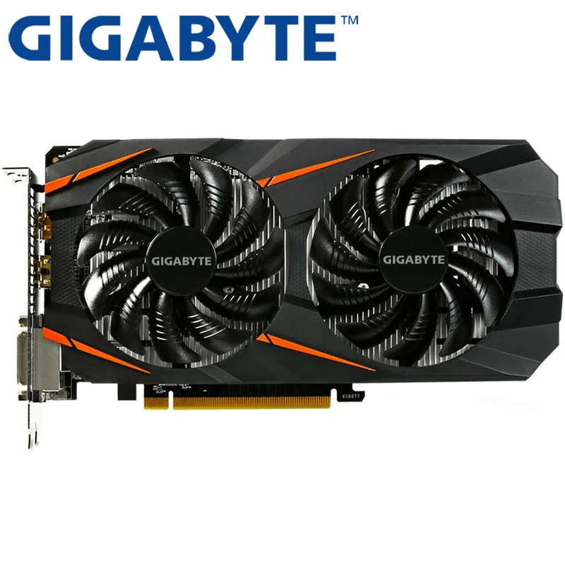 GIGABYTE GTX 1060 3GB 192Bit GDDR5 Графика карты Оригинальная б/у видеокарт для nVIDIA карты Geforce GTX 1050 Ti HDMI 750 960