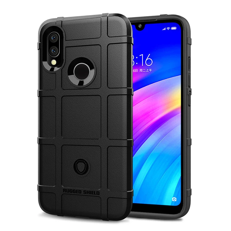 Защитный силиконовый чехол для телефона Xiaomi Redmi 7 6A Y3 чехлы на 360 градусов полное