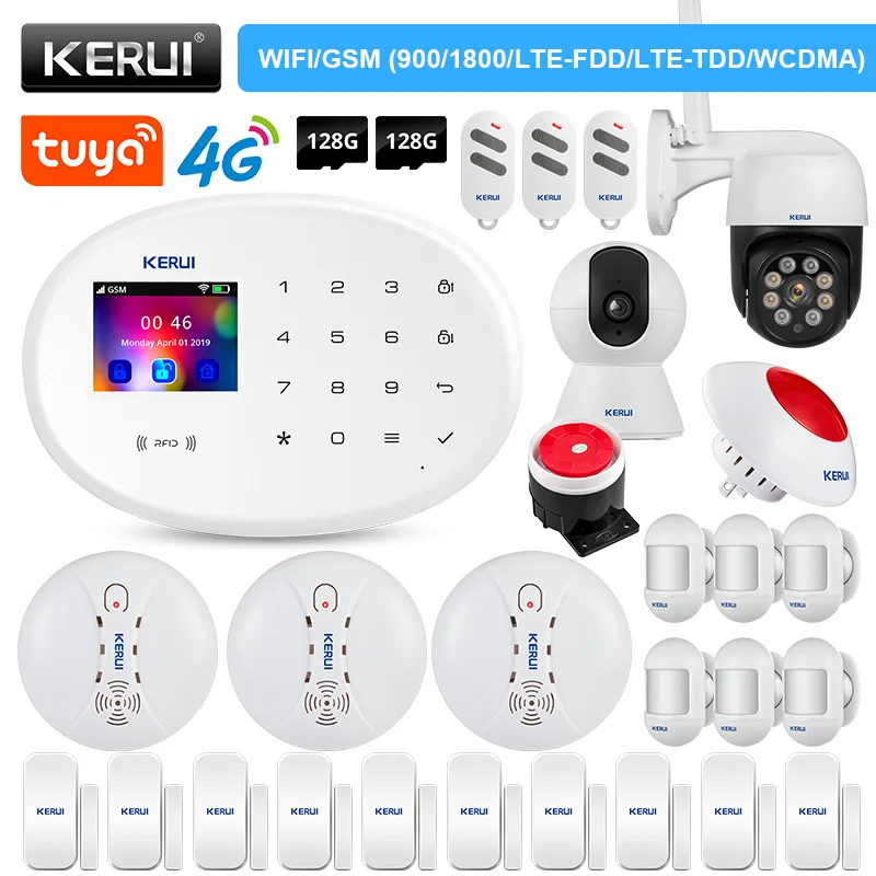 KERUI W20 Alarm System 4G WIFI GSM Home Security Tuya Smart Home