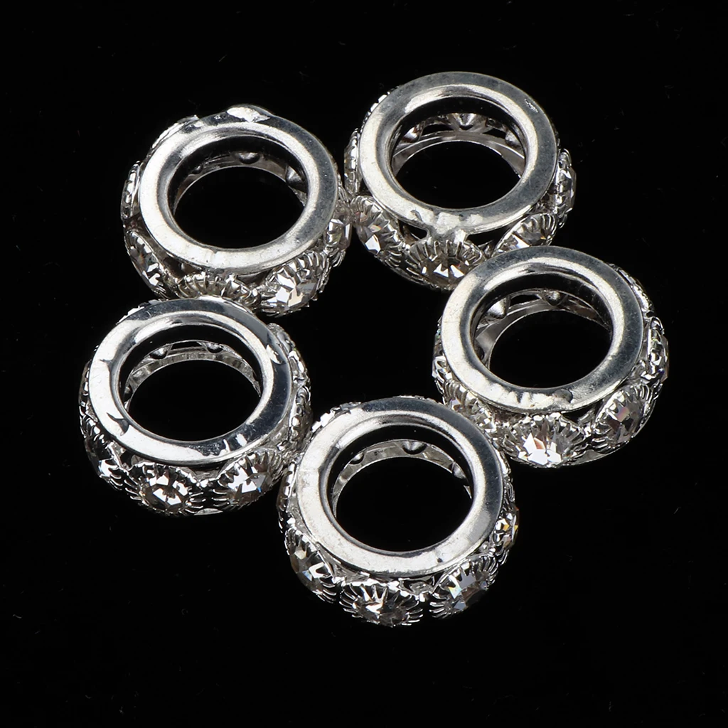 5x Hair Beads Beard Jewelry Beard Hair Accessory  Hair Beads for Beards Hair Pendants & Bracelets DIY