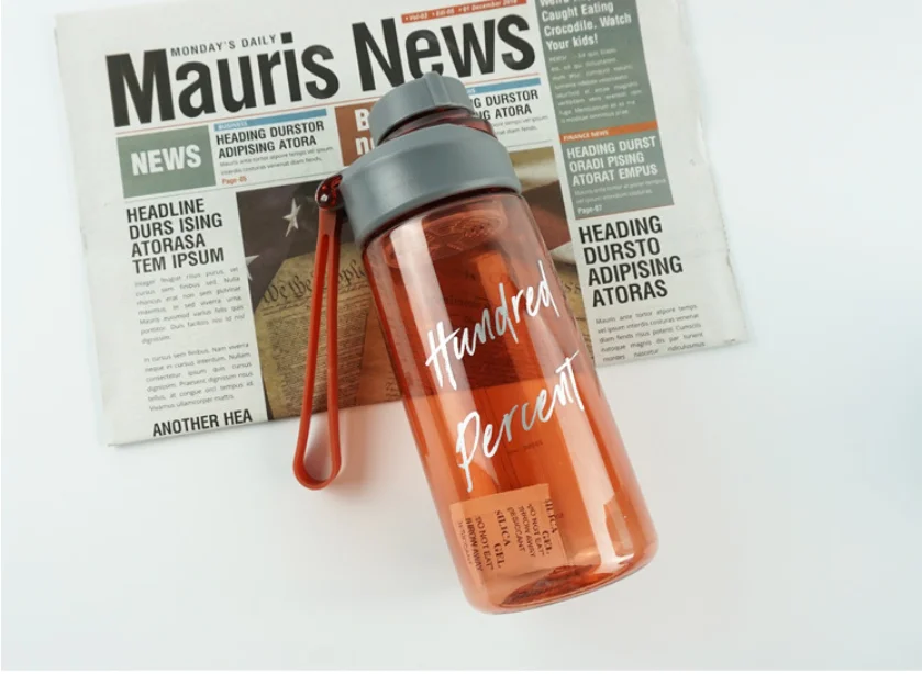 Water bottle Двойная крышка космическая чашка пластиковая чашка для спорта на открытом воздухе чайник большой портативный индивидуальный Удобная Кружка Высокая температура Удобная кружка - Color: Water bottle