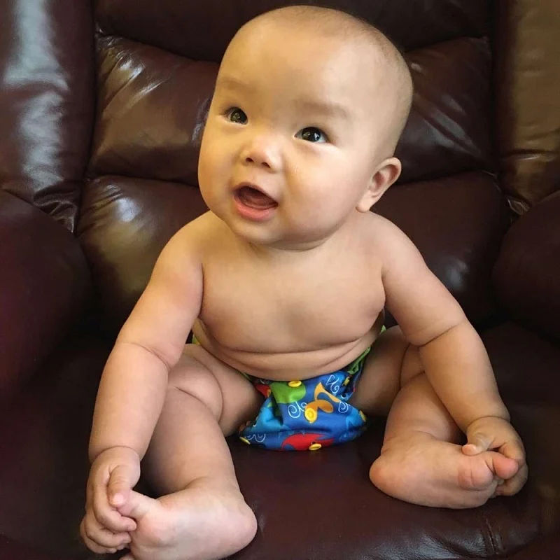 Новинка детские моющиеся подгузники Ohbabyka AI2 из бамбукового угля регулируемые