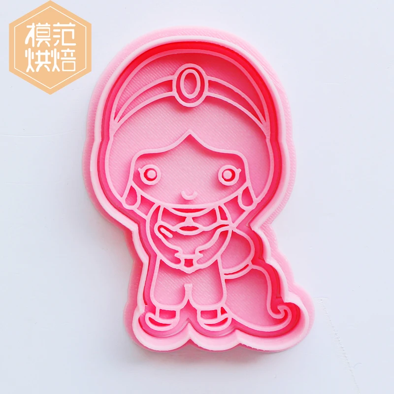Aladdin Cookies Cutter 3d Disney Cartoon Cookie Mold Baking Accessories Pressing Cute Bakeware Baking Bakery Tools