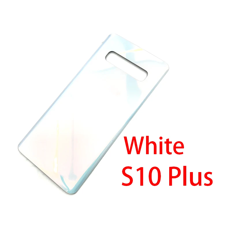 S10 Plus White 20 шт./лот Задняя крышка батареи Стекло для samsung Galaxy S10/S10 Plus/S10e - Цвет: S10 Plus White
