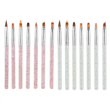 

Manicure Brushes 7pcs UV Gel Brush Nail Art Painting Drawing Dotting Pen Liner Brush Manicure Tools Nails Accessoires