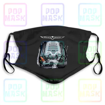 

Dust Mask with Filter Dodge Challenger Trackhawk Hellcat Srt Supercharged 392 Hemi Motor Washable Reusable Mask