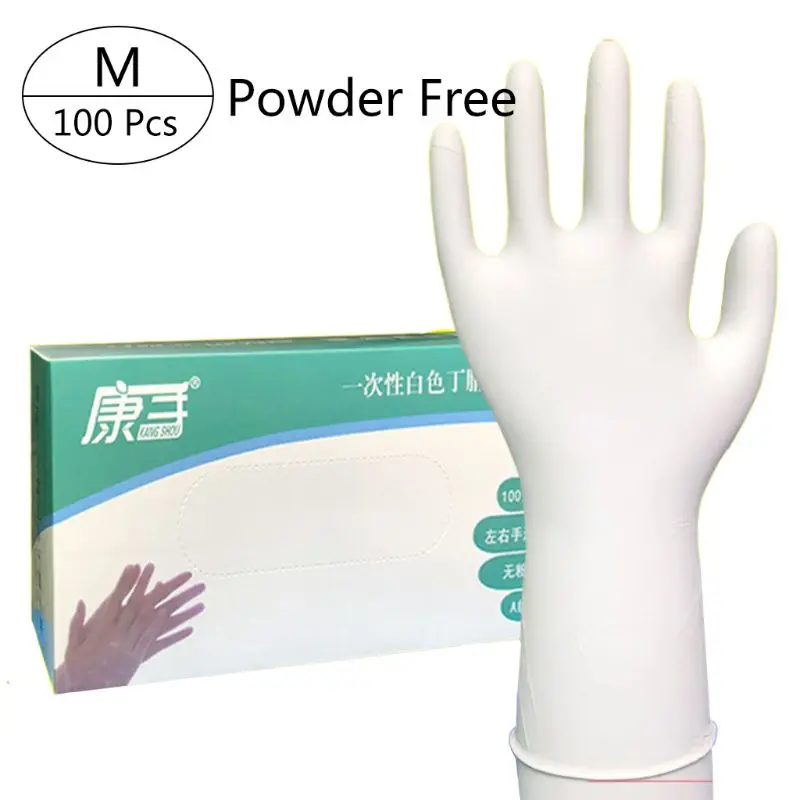 

100pcs12in Length Nitrile Gloves Powder Free Latex Rubber Free gloves disposable