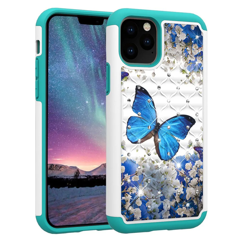 Чехол для Iphone 11pro Max 6,5 дюймов Чехол амортизирующий противоскользящая TPU Crystal защитный кожух