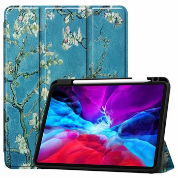 

Case for 2020 iPad Pro 12.9 inch with pencil slot holder 2018 iPadPro 12.9inch soft cover protector