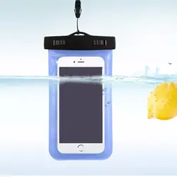Универсальная водонепроницаемая сумка для мобильного телефона для iphone xiaomi LG подводный чехол для телефона светящийся ультратонкий
