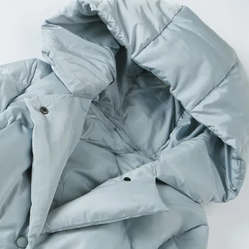 

Women's Down Jacket Hooded Autumn Winter Long White Duck Down Coat Puffer Jacket Korean Ultra Light Down Jackets KJ3826