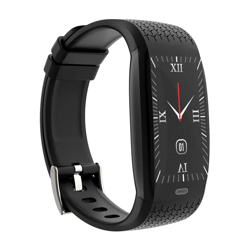 Black S2 браслет для здоровья, смарт-браслет, Смарт-часы, Bluetooth, фитнес-трекер, монитор сердечного ритма, IP67, водонепроницаемый смарт-браслет - Цвет: Black