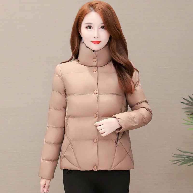 

Short Simple Warm Fashion Cotton Overcoat 2019 Winter New Style Korean-style Slim Fit Commuting Versatile Cotton Coat