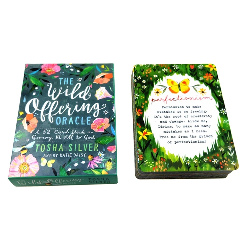 

The Wild Offering Oracle Cards Full English 52 Cards Deck Tarot Divination Fate Family Party Board Game