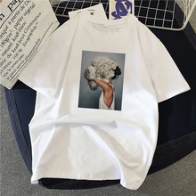 Best Offers 2020 Summer Women T-shirt girl with flowers Printed Tshirts Casual Tops Tee Harajuku 90s Vintage White tshirt Female Clothing Best Offers 2020 Summer Women T-shirt girl with flowers Printed Tshirts Casual Tops Tee Harajuku 90s Vintage White tshirt Female Clothing