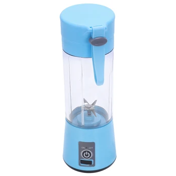 

380Ml Usb Rechargeable Blender Mixer 6 Blades Juicer Bottle Cup Juice Citrus Lemon Vegetables Fruit Smoothie Squeezers Reamers B