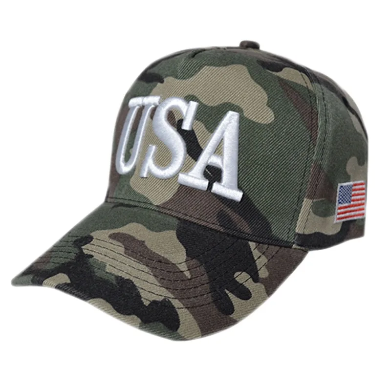 

Unisex Baseball Cap Trump 2020 Campaign Baseball Cap USA 45 American Flag 3D Embroidered Adjustable Snapback Sports Outdoor Hat