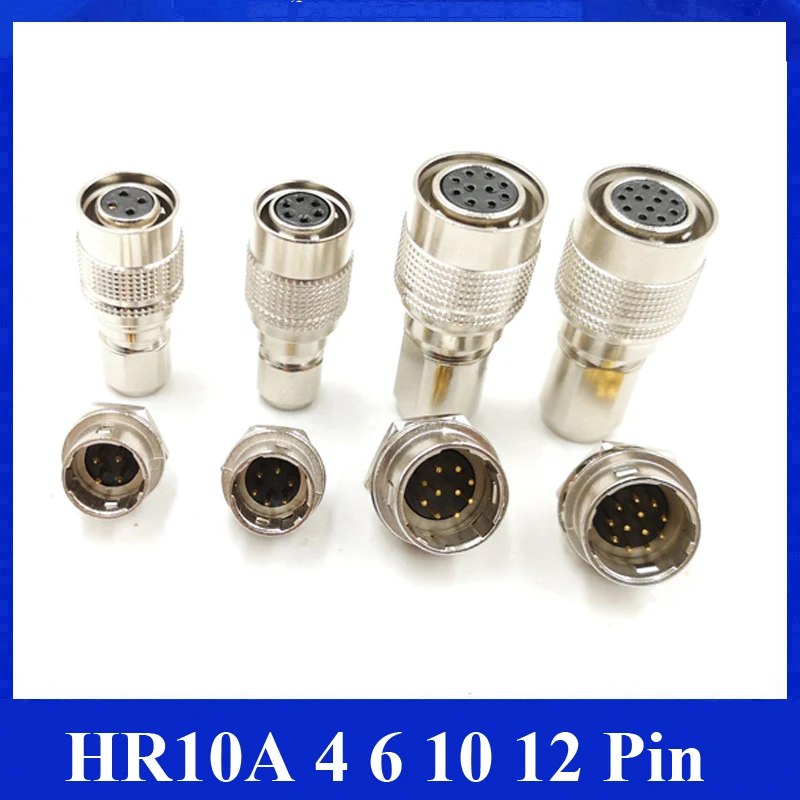 Разъем Hirose HR 10A 4 6 10 12-контактный маленький разъем для камеры HD CCD Basler GIGE гнездовой