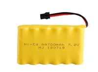 סוללות aa MasterFire המקורי 7.2V 700mah NiCD הסוללה עבור Rc צעצועי רכבות טנקי רכב רובוט סירת האקדח NiCD AA 700mah סוללות נטענות (3)